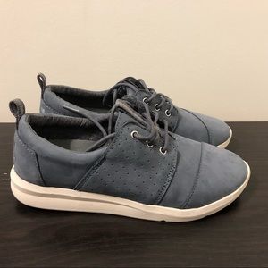 Toms Del Rey Sneakers Womens Size W5 Gray Lace Up